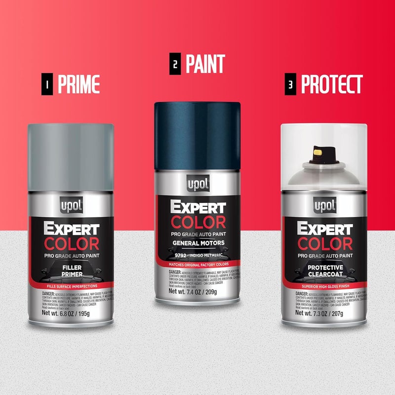 U-POl Expert Color Universal, Automotive Spray Paint, Professional Grade, Long-Lasting, Easy-To-Use, Chrome - Image 2